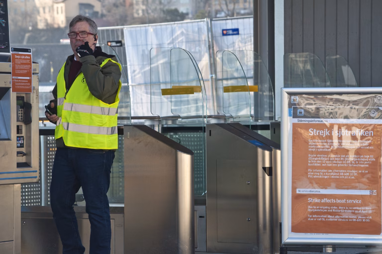 Strejk i sjötrafiken