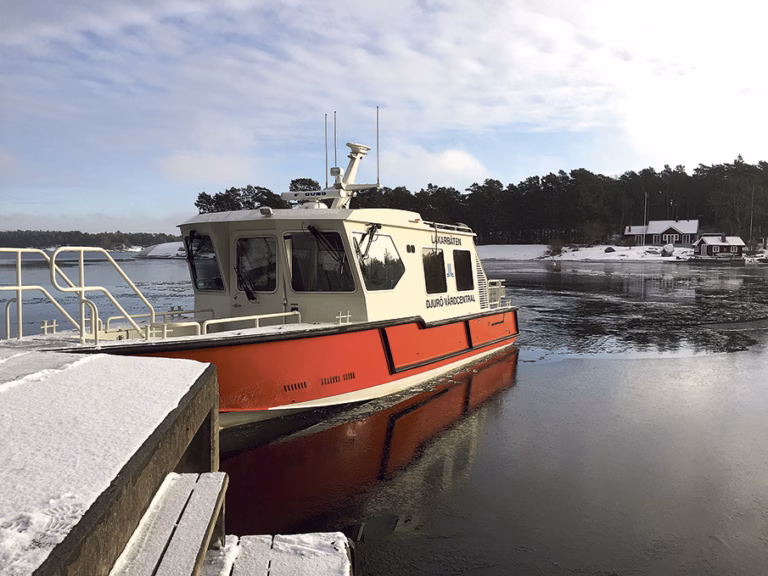 Nu ska läkarbåten angöra Ingmarsö